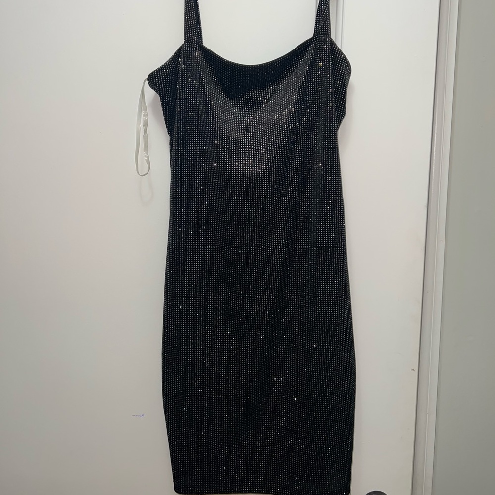 Black mini dress